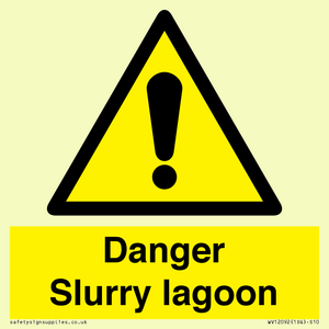 Danger Slurry lagoon